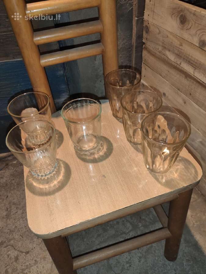 Stiklinės, tarybinių laikų (granionkės), vintažinė - nuotraukos Nr. 7