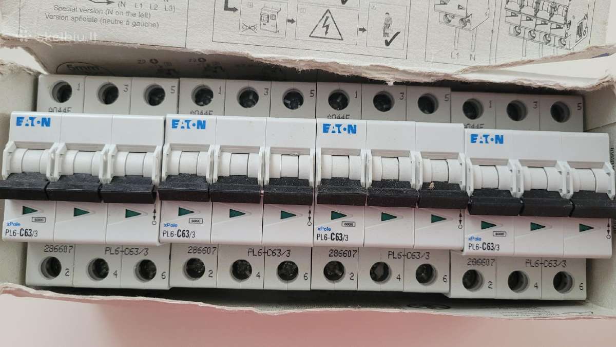 Automatiniai jungikliai Eaton