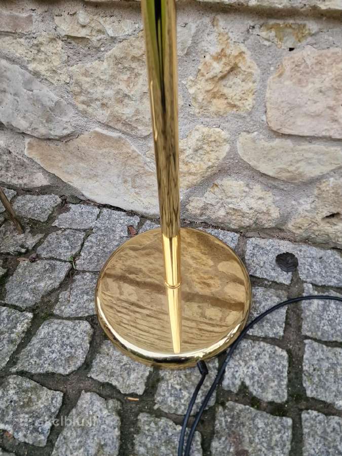 Vintažinis mid century modern žalvario toršeras - nuotraukos Nr. 5