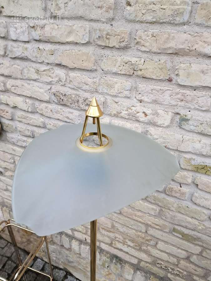 Vintažinis mid century modern žalvario toršeras - nuotraukos Nr. 7