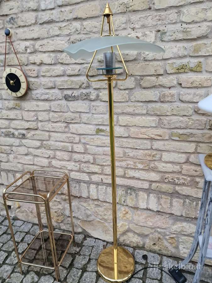 Vintažinis mid century modern žalvario toršeras - nuotraukos Nr. 8