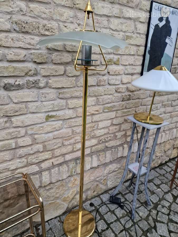 Vintažinis mid century modern žalvario toršeras - nuotraukos Nr. 10