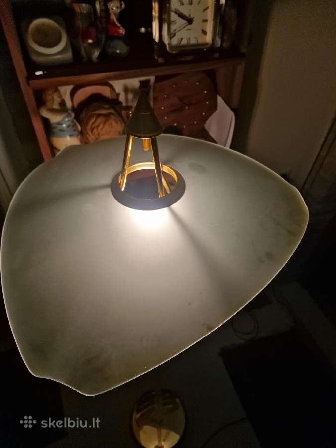 Vintažinis mid century modern žalvario toršeras - nuotraukos Nr. 18