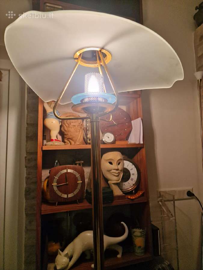 Vintažinis mid century modern žalvario toršeras - nuotraukos Nr. 19