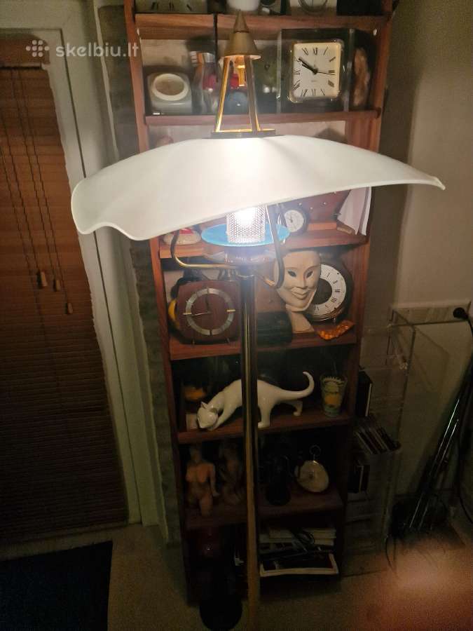 Vintažinis mid century modern žalvario toršeras - nuotraukos Nr. 20