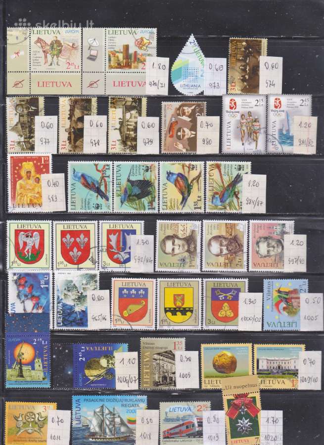 Antspauduoti Lietuvos pašto ženklai (2004 2009) - nuotraukos Nr. 4