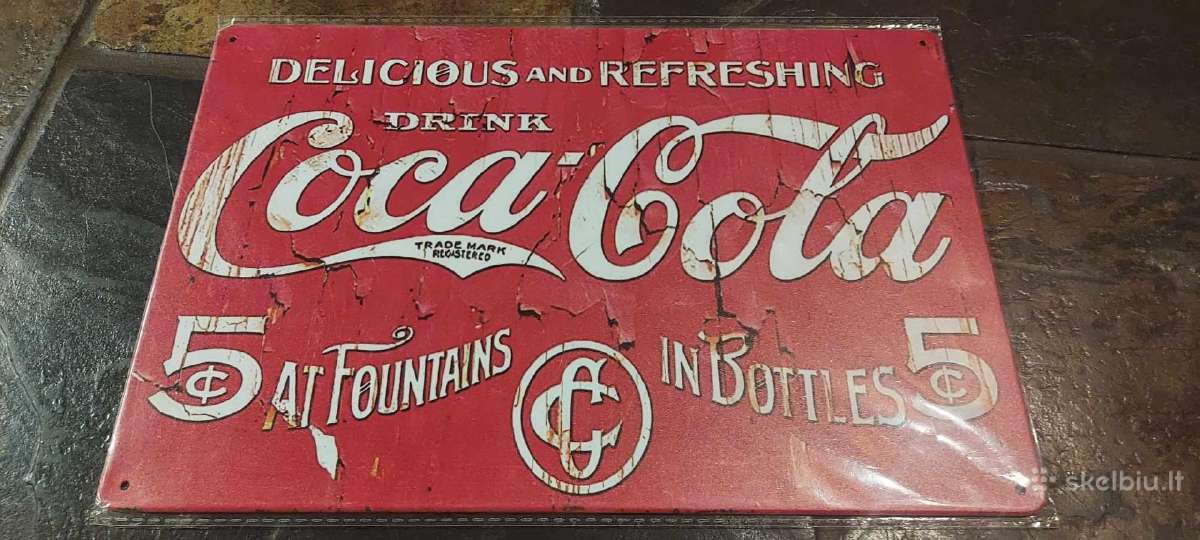 Lentelės Coca Cola po 10 eurų