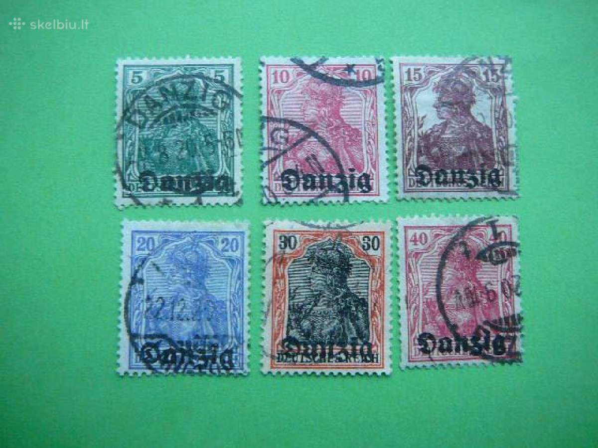 Dancigas Standartai Vokietija 1920 dng1/6a