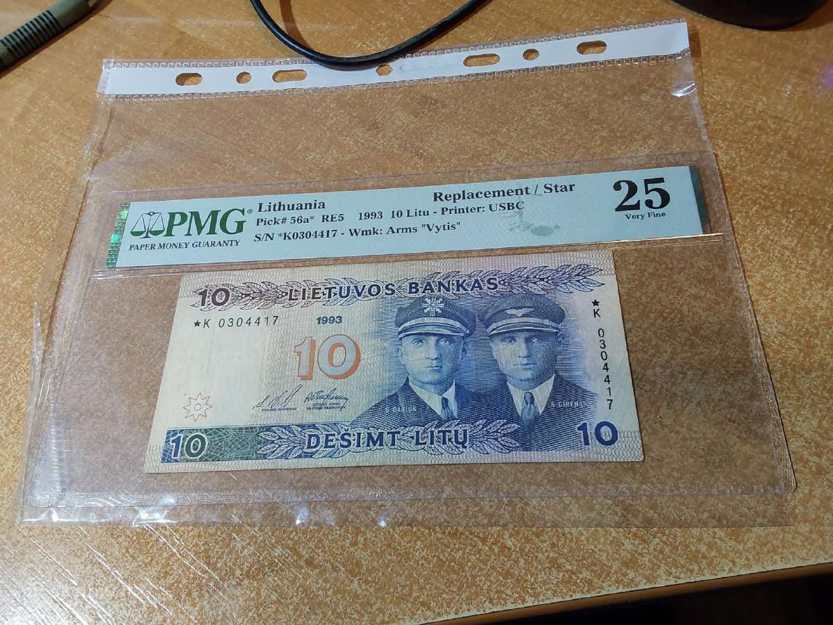 Parduodu litus 1991,1993*,5zz,2zz,200 ir 100 . - nuotraukos Nr. 11