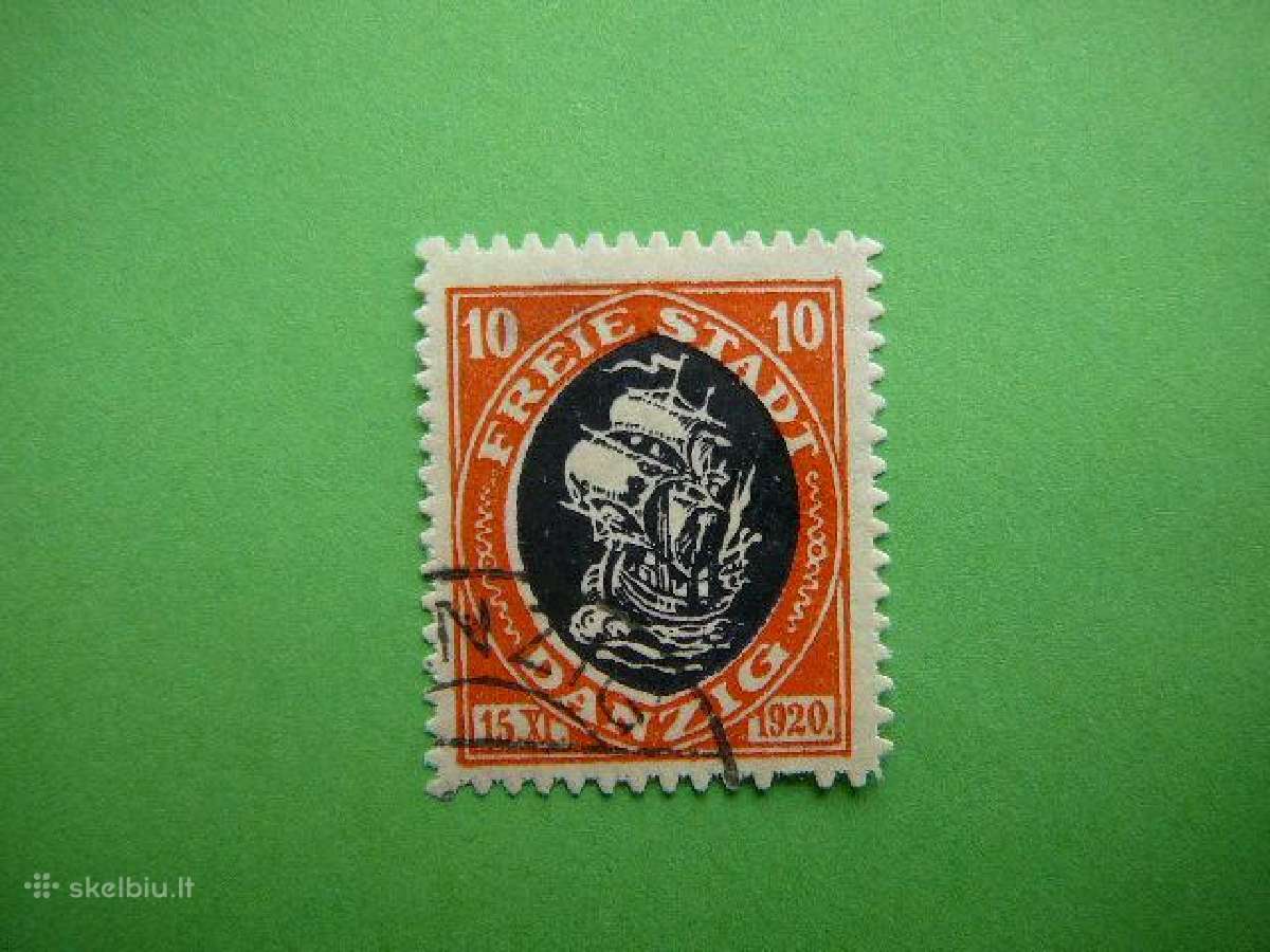 Dancigas Burlaiviai Vokietija 1921 10pf dng54a