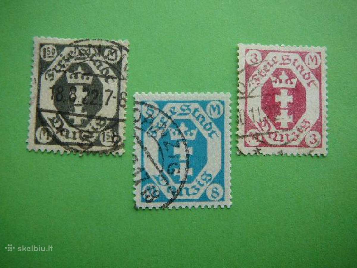 Dancigas Standartai Vokietija 1922 dng103/5a