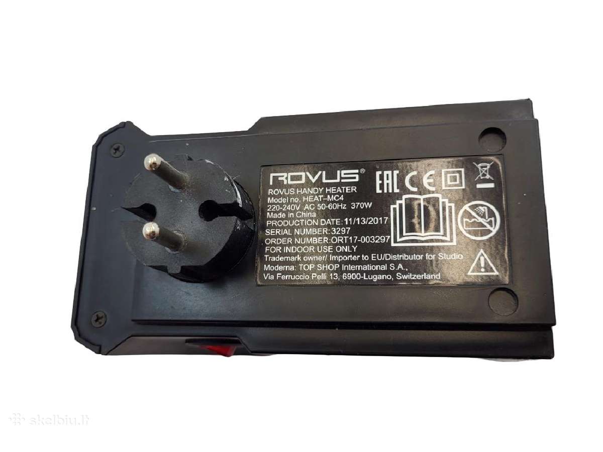 Rovus Rc4 Elektrinis šildytuvas 400 W - nuotraukos Nr. 5