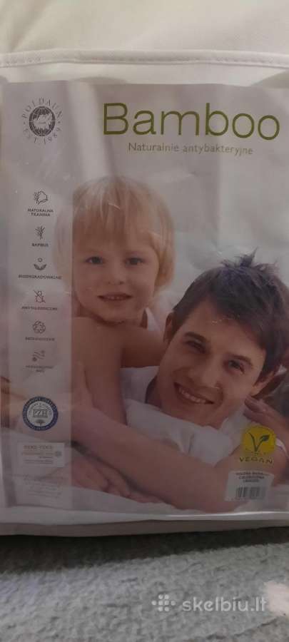 Antklodė su bambuko pluoštu
