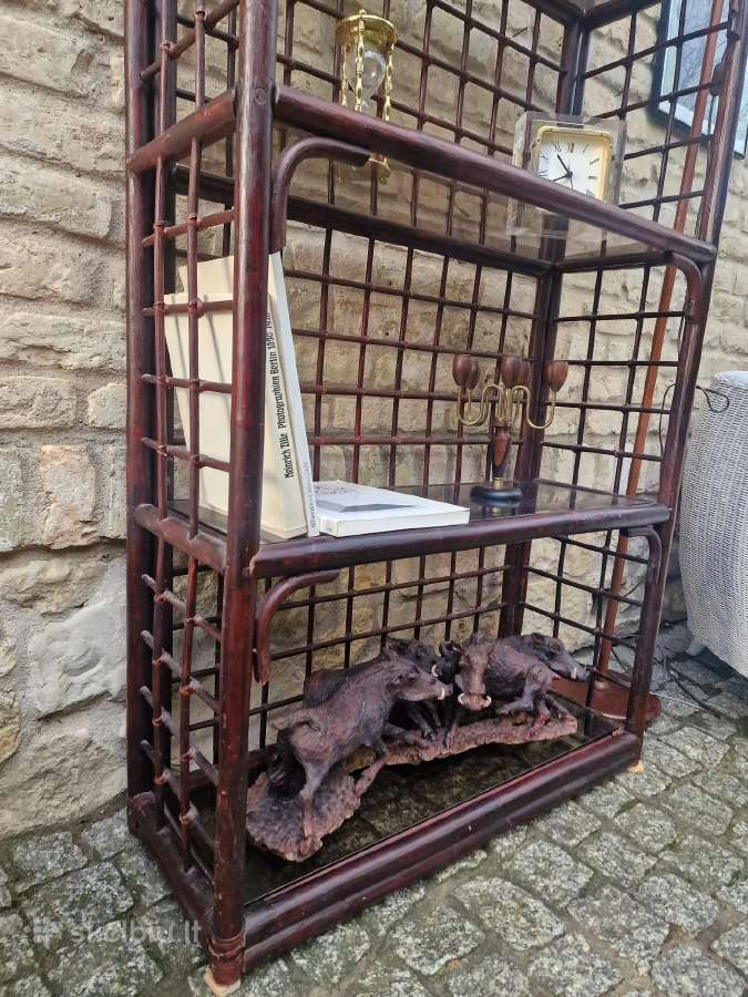 Vintažinė mid century ratango etažerė - nuotraukos Nr. 20