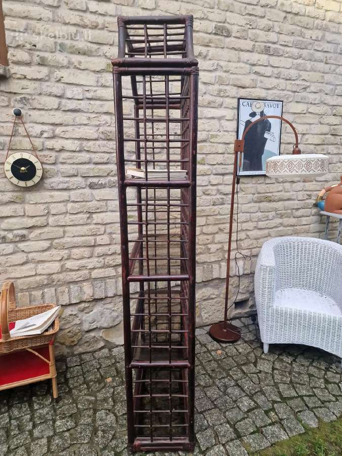 Vintažinė mid century ratango etažerė - nuotraukos Nr. 31