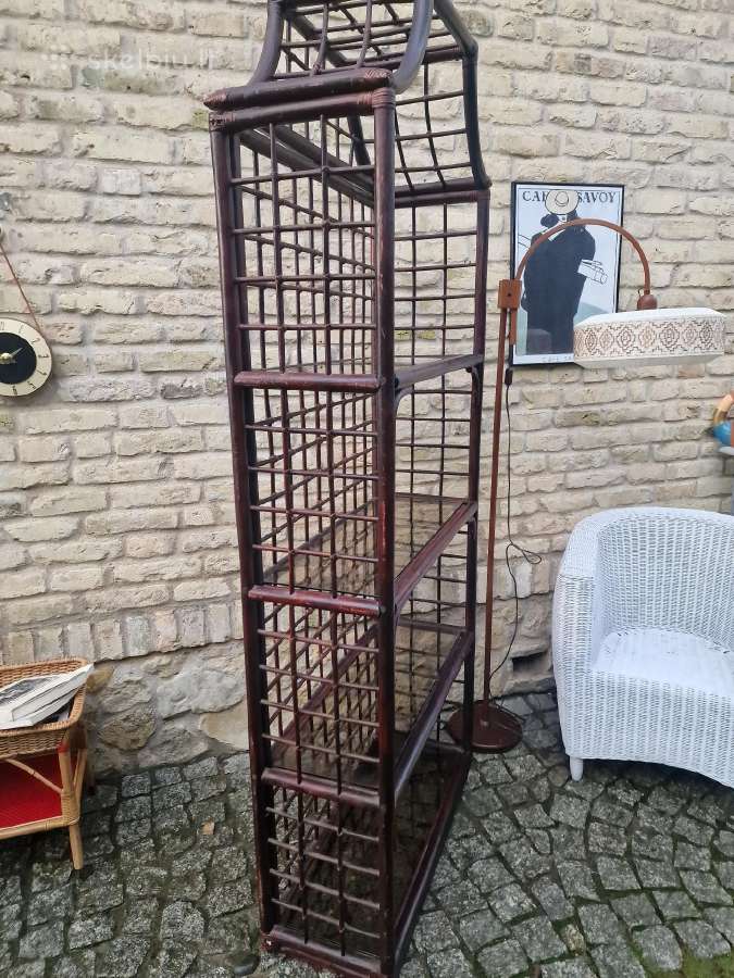 Vintažinė mid century ratango etažerė - nuotraukos Nr. 37