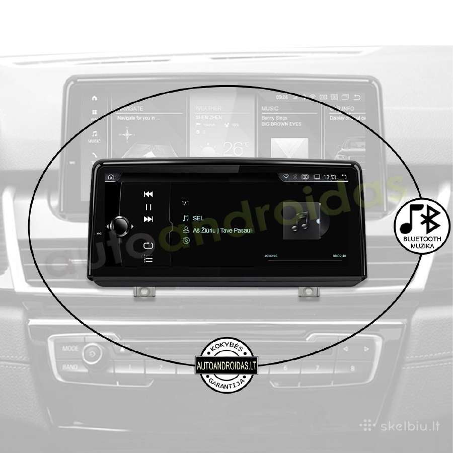 Bmw 2 F45 F46 2013-19 Android multimedia WiFi/waze - nuotraukos Nr. 5