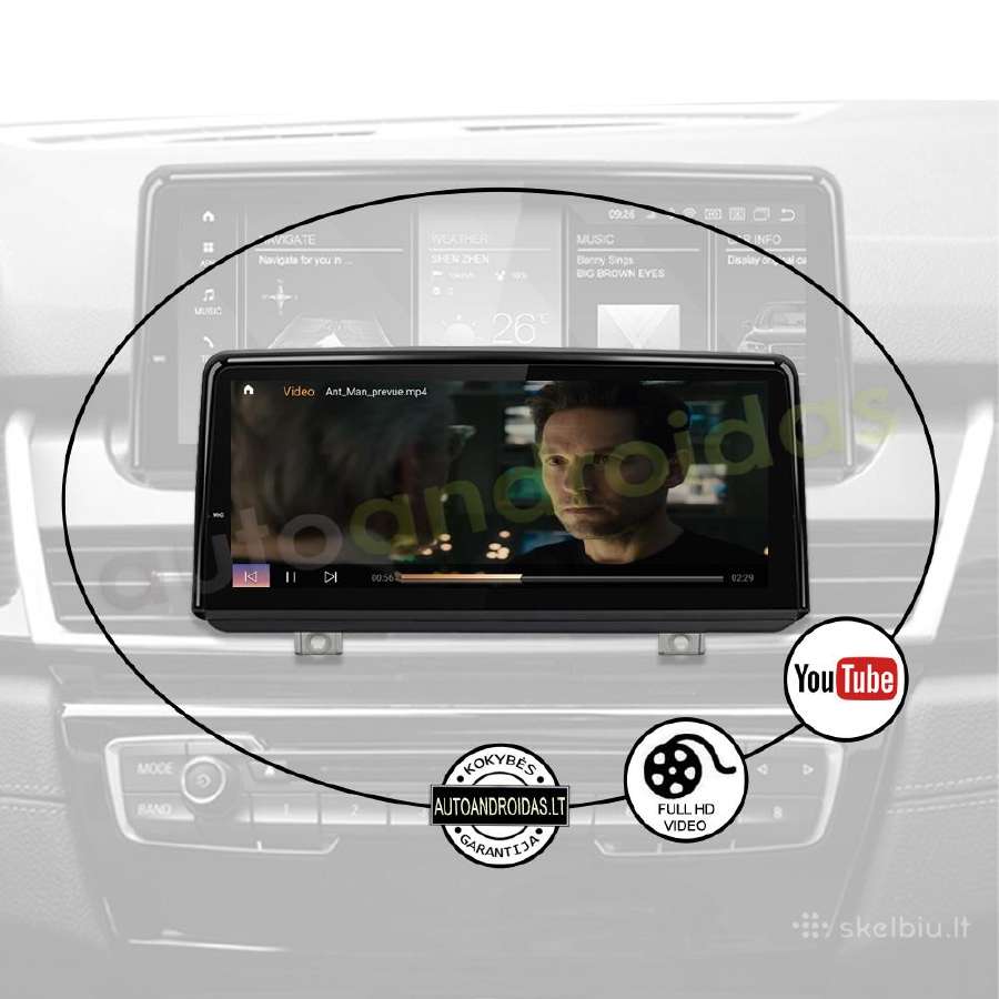 Bmw 2 F45 F46 2013-19 Android multimedia WiFi/waze - nuotraukos Nr. 8