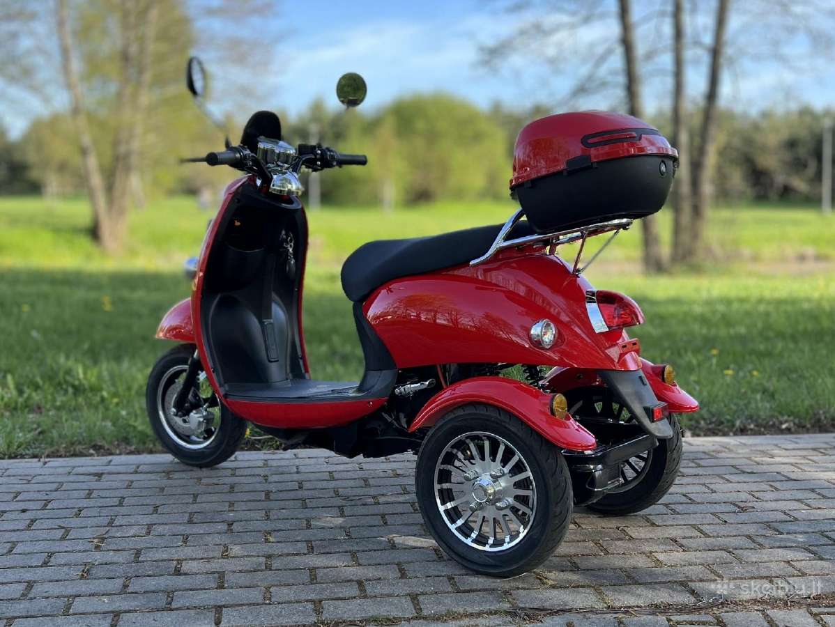Elektrinis triratis motoroleris triraciai Etb-124 - nuotraukos Nr. 8
