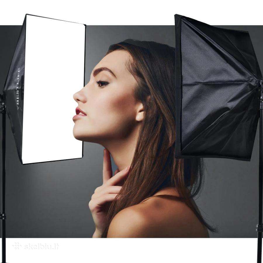 Rinkinys su 3x135w softbox + gervės alkūnė - nuotraukos Nr. 8