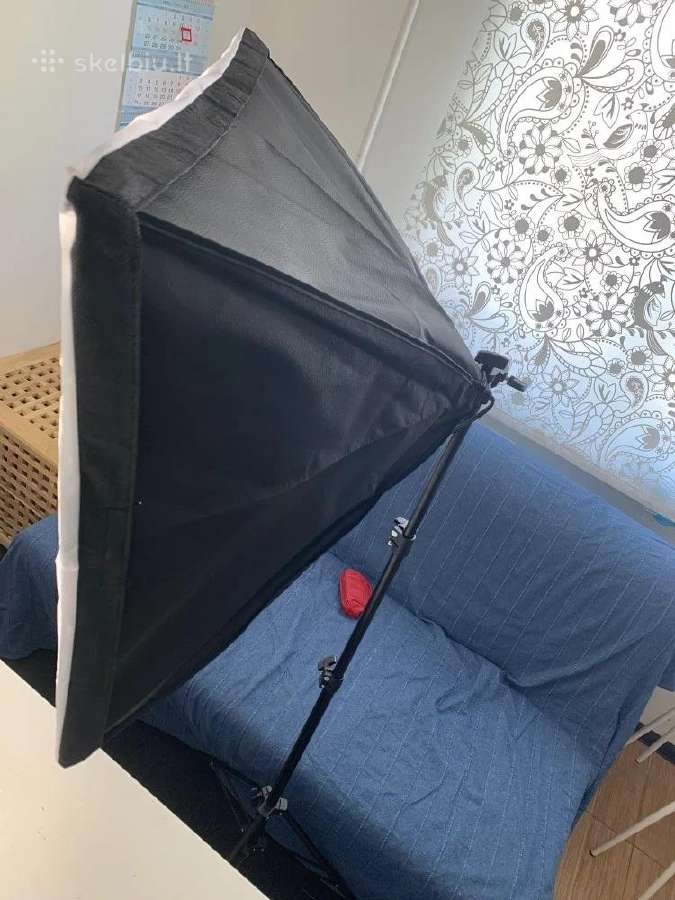Rinkinys su 3x135w softbox + gervės alkūnė - nuotraukos Nr. 13