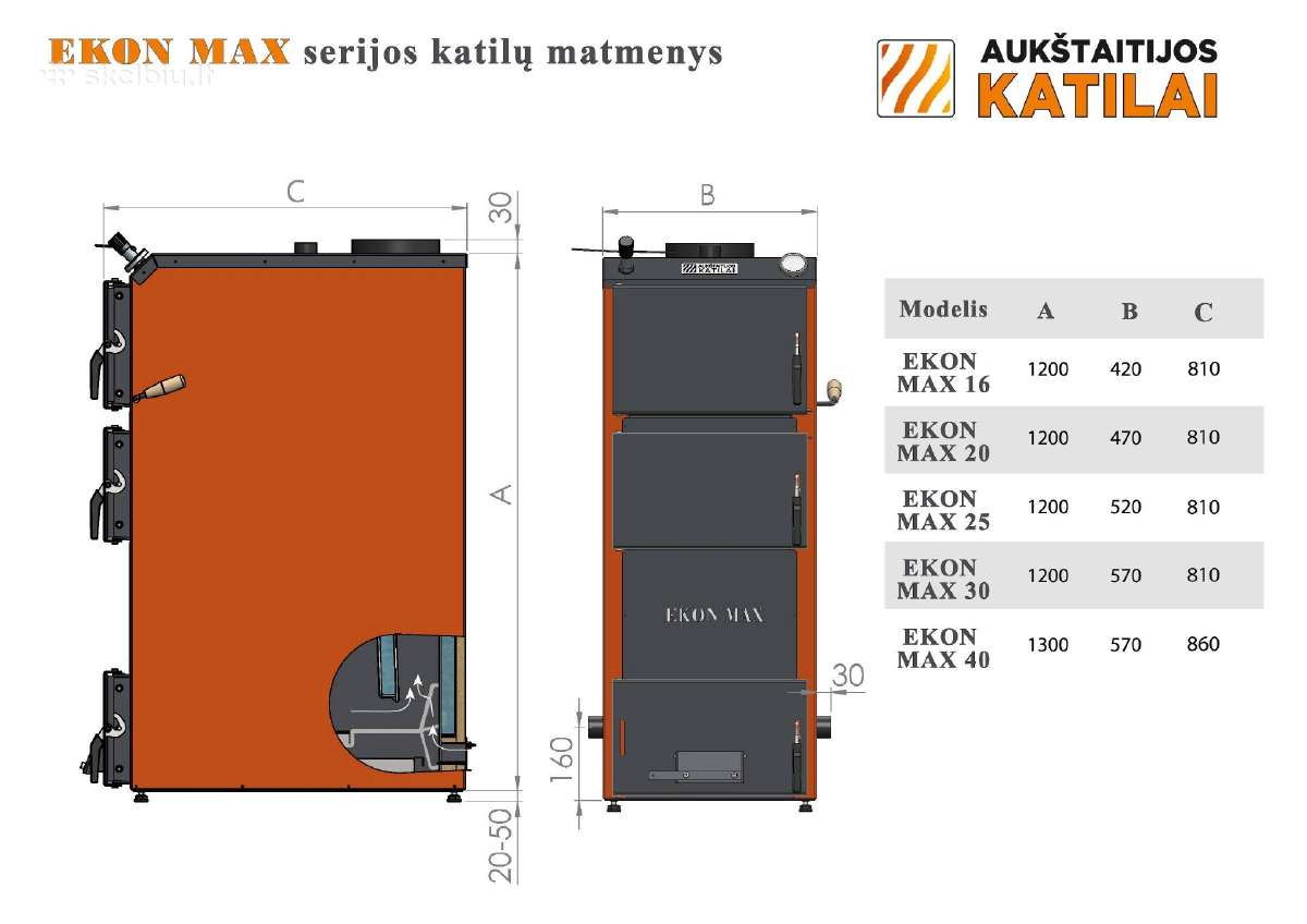 Ekon max aukštaitijos katilai
