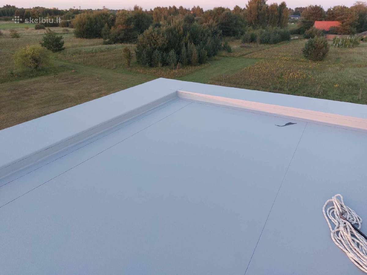 Plokščių stogų dengimas Pvc danga - nuotraukos Nr. 10