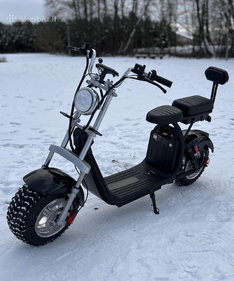 Citycoco elektrinis cioperis su offroad padangomis - nuotraukos Nr. 11