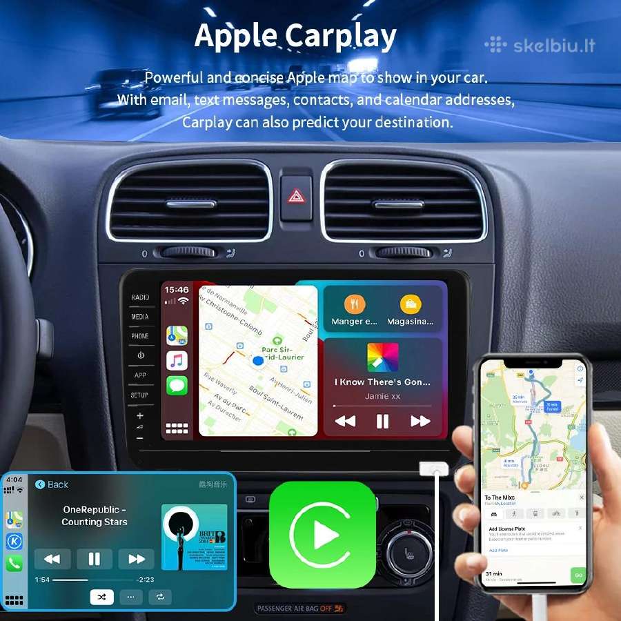 Volkswagen Rcd880 Pro su Carplay multimedija 8inch - nuotraukos Nr. 14