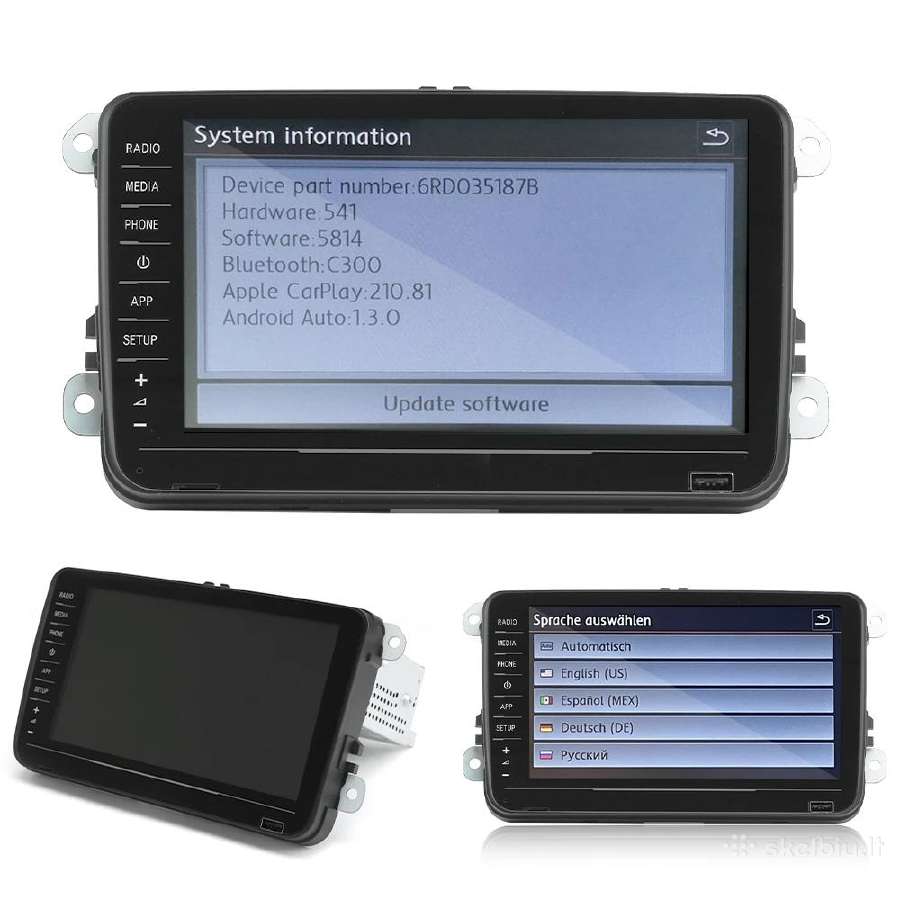 Volkswagen Rcd880 Pro su Carplay multimedija 8inch - nuotraukos Nr. 17