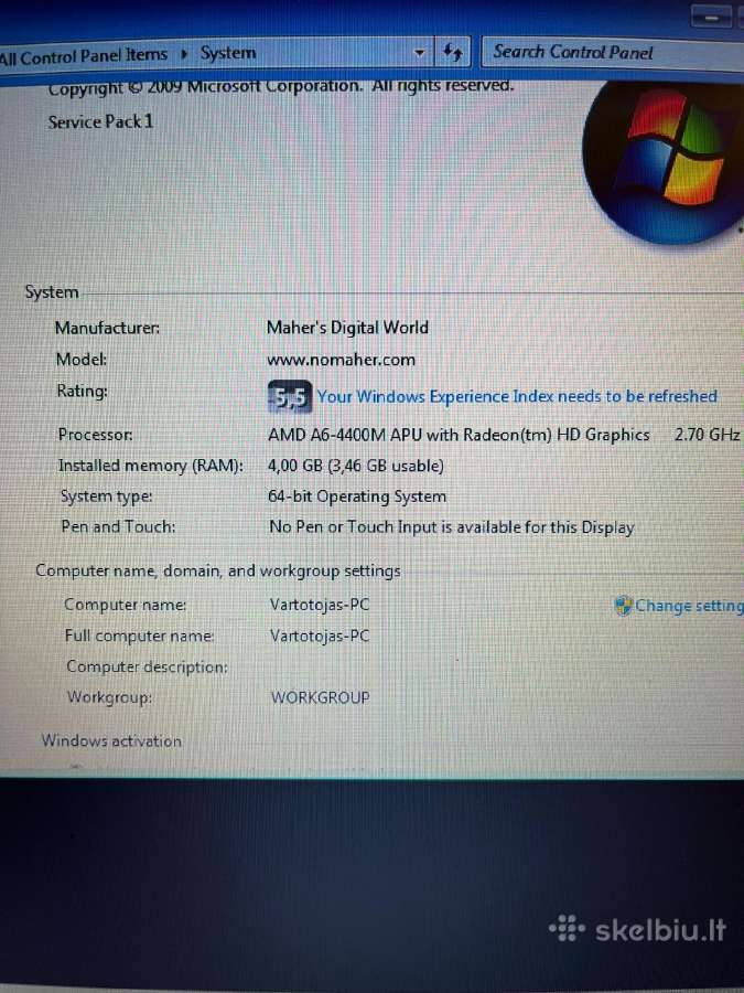 Samsung np355v5c Nešiojamas kompiuteris - nuotraukos Nr. 6