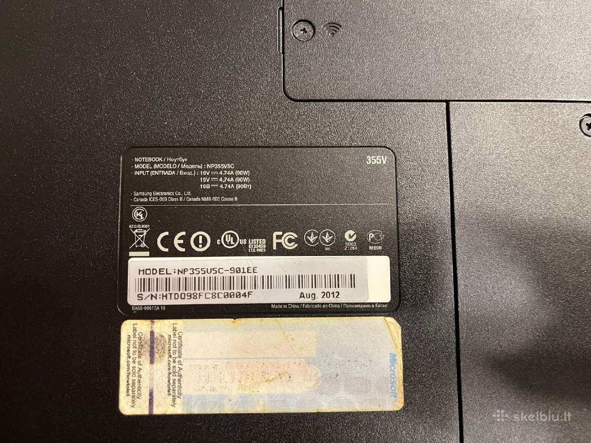 Samsung np355v5c Nešiojamas kompiuteris - nuotraukos Nr. 4