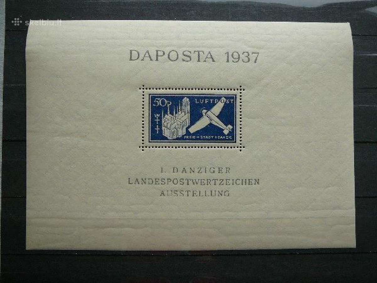 Dancigas Lektuvai Vokietija 1937 Mnh dng271s