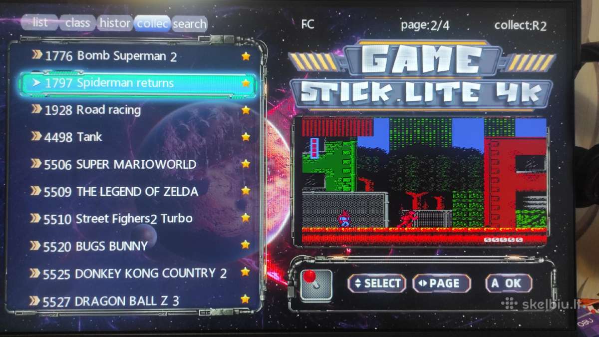 Retro zaidimu konsole Game stick 4k 64gb - nuotraukos Nr. 2