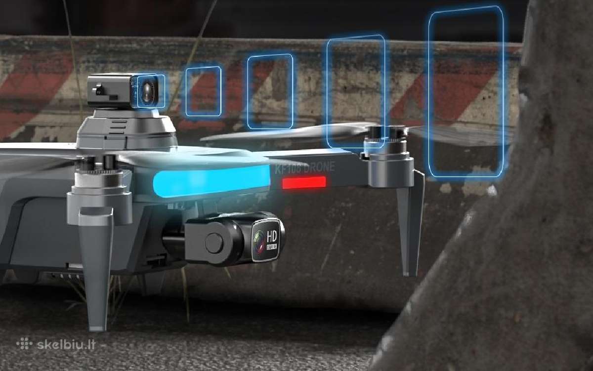 Dronas Kf108 su dviejomis kameromis GPS ir WiFi - nuotraukos Nr. 4