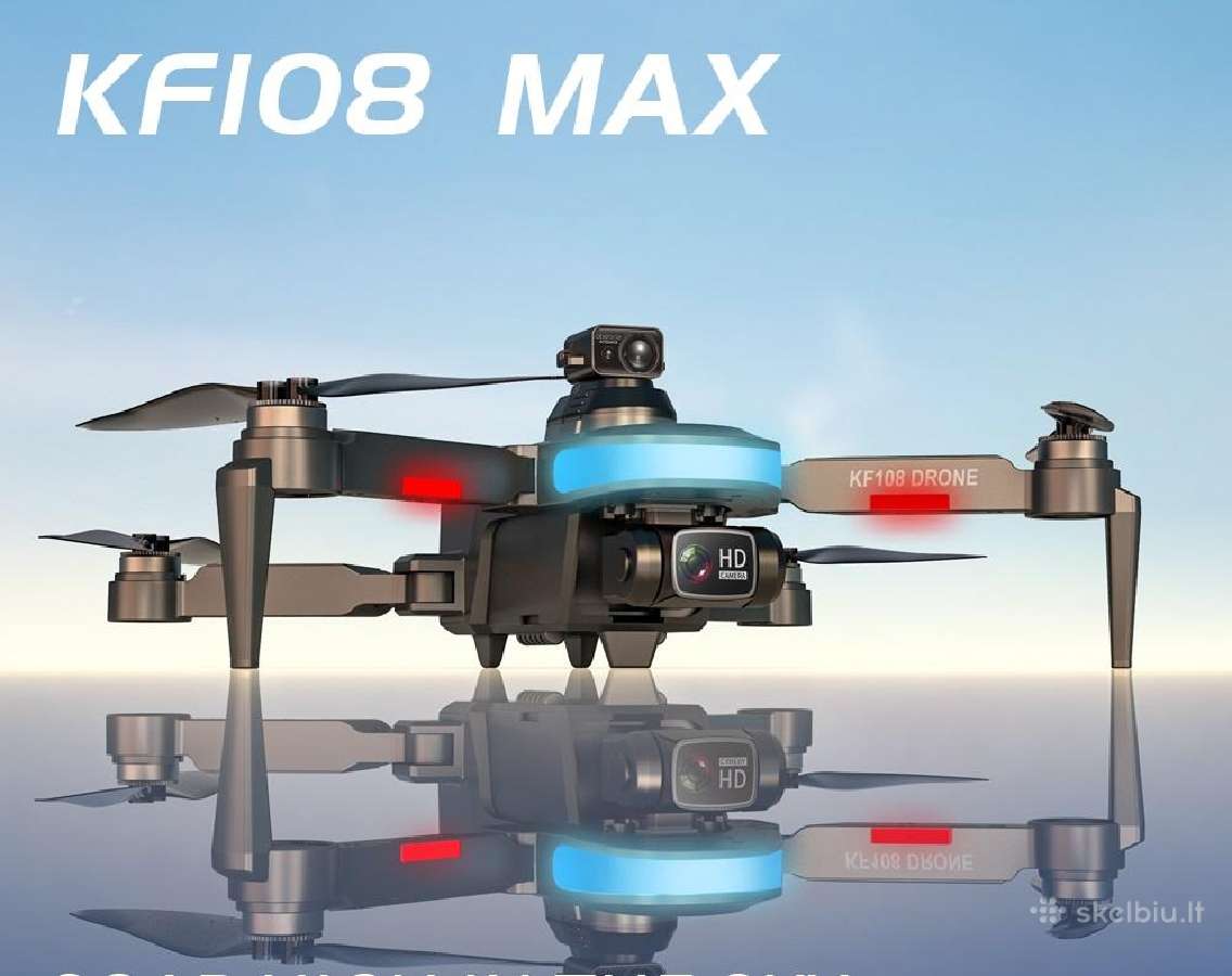 Dronas Kf108 su dviejomis kameromis GPS ir WiFi - nuotraukos Nr. 2