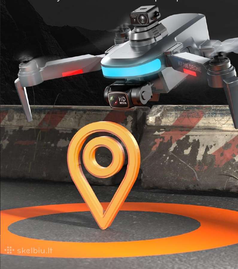 Dronas Kf108 su dviejomis kameromis GPS ir WiFi - nuotraukos Nr. 7