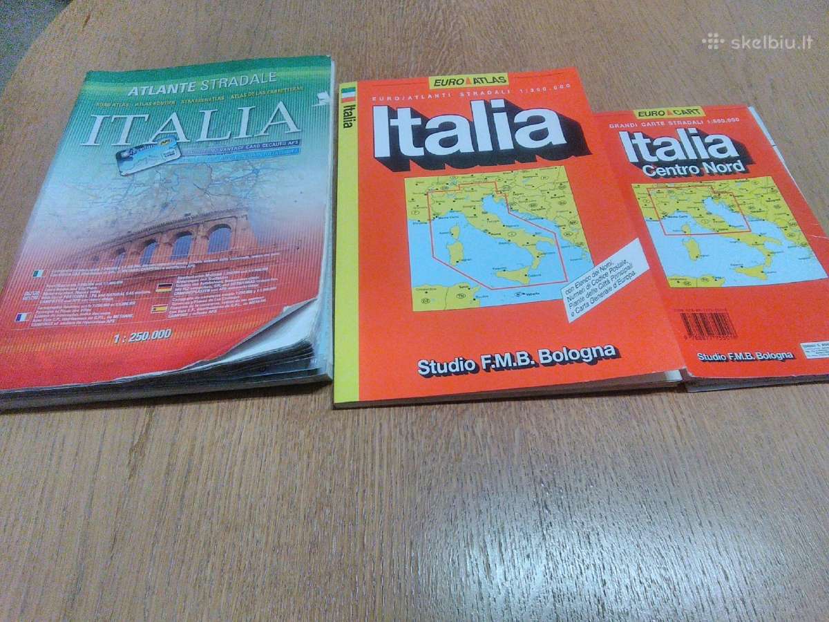 Italija žemėlapiai