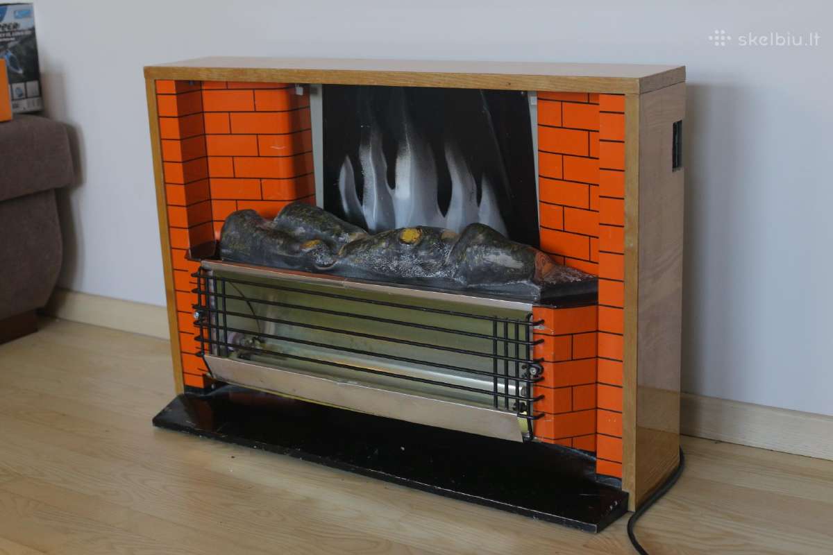 Elektrinis zidinis "Tuluke" 1250w ugnies imitacija - nuotraukos Nr. 3