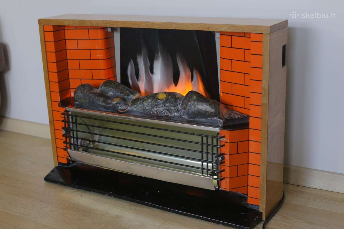 Elektrinis zidinis "Tuluke" 1250w ugnies imitacija