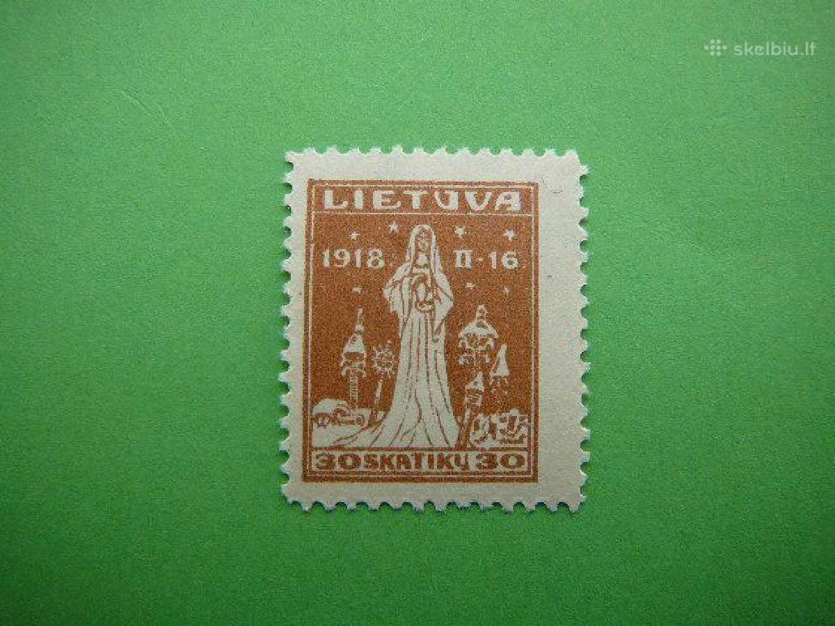 Lietuva 1920 Nepriklausoma 2m. 30sk. Mlh lit68sp