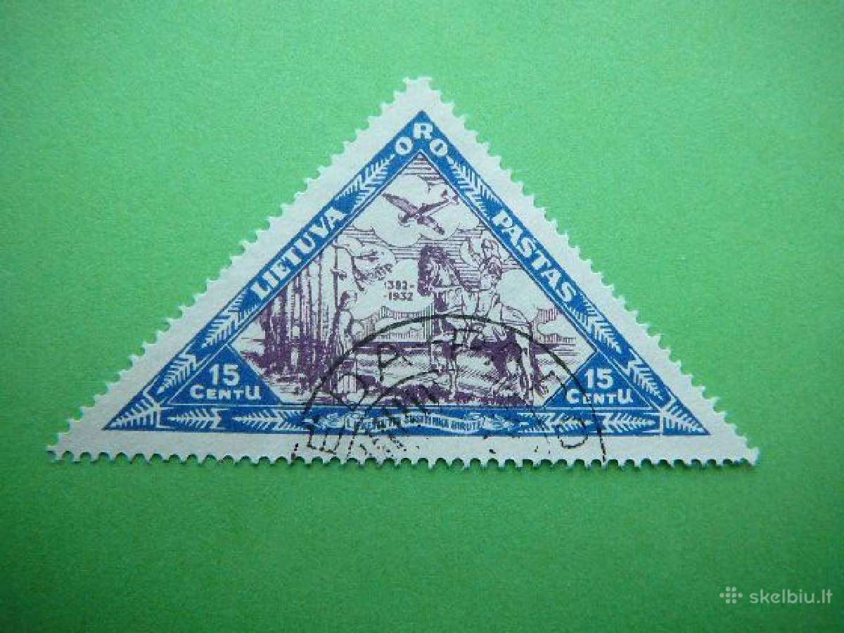 Lietuva 1933 Lektuvai Septyndieniai 15ct lit350aa