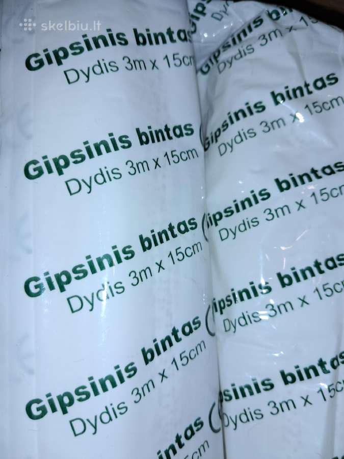 Gipsinis bintas 4 vnt lipdymui 3 eur