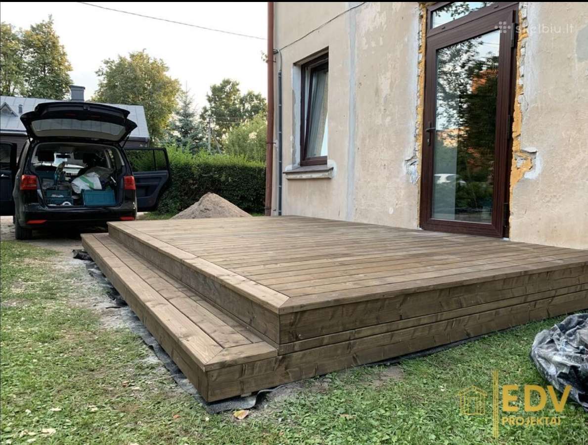 Medinė terasa kiekvienam namui, kotedžui, sodybai - nuotraukos Nr. 7