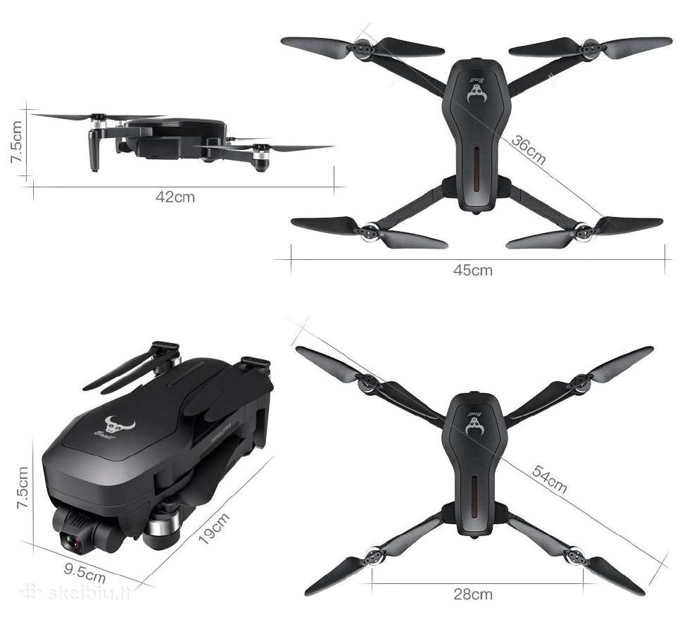 S906 Pro2 dronas su dviejomis kameromis 4k GPS Wif - nuotraukos Nr. 9