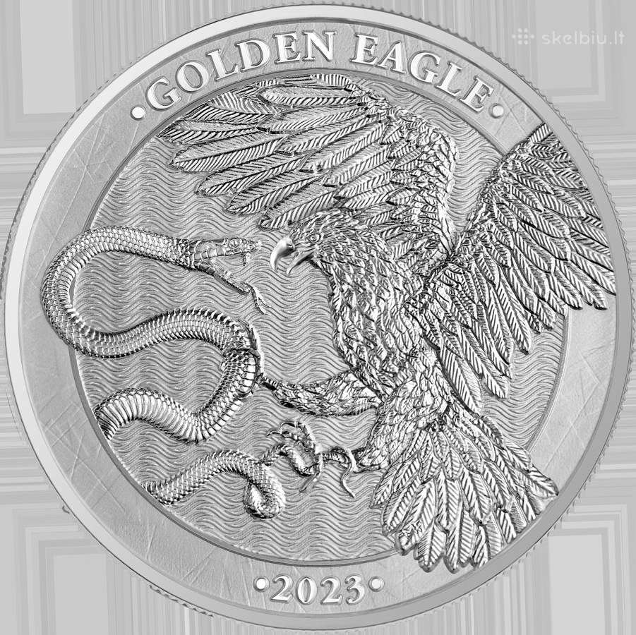 Malta 2023 5 eurai Kilnusis erelis Ag999.9 1oz