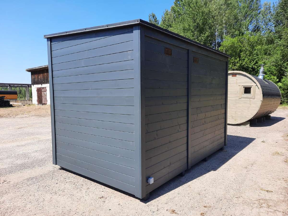 Lauko mobilios medinės pirtys 2.3x3.5m - nuotraukos Nr. 5