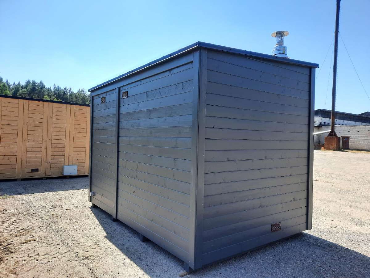 Lauko mobilios medinės pirtys 2.3x3.5m - nuotraukos Nr. 6