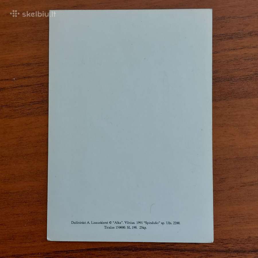 Lietuviškos atvirutės .Skelbimas Nr.5 - nuotraukos Nr. 5