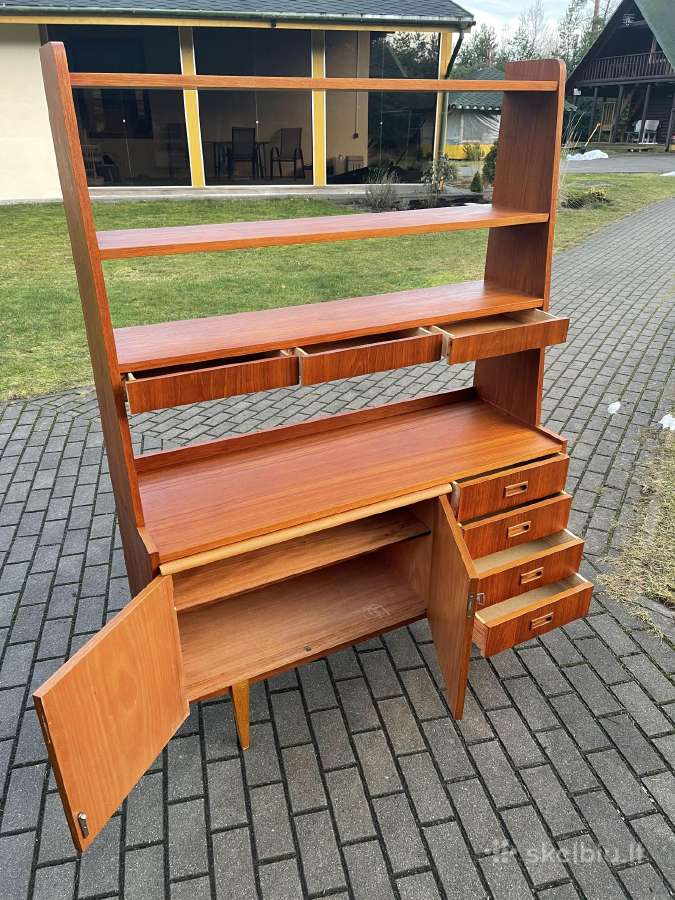 Mid-century Daniska komoda su lentynomis - nuotraukos Nr. 3
